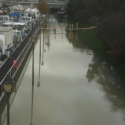 The 2018 river flood in Port Arsenal